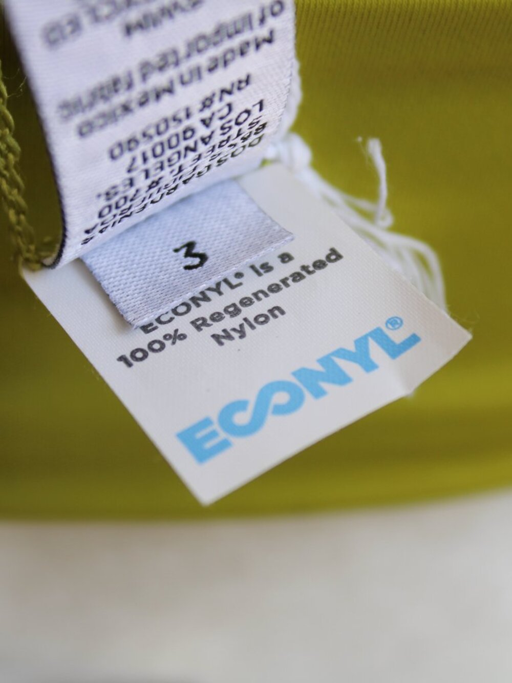 Dos Gardenias Leon The Balconette Swim Bikini Top Moss Lime Green sz 6/8 US NWT - Picture 3 of 8